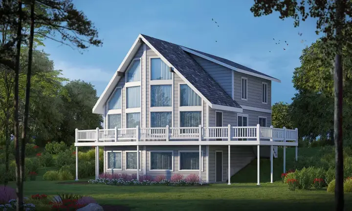 Contemporary house plans 1-151 - front exterior, 1,995 sq ft, 3 bed, 2 bath house plans | Monster House Plans