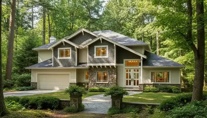 Craftsman house plans 1-153 - front exterior, 3,263 sq ft, 4 bed, 2 bath house plans | Monster House Plans