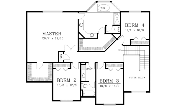 Upper/Second Floor Plan: 1-153
