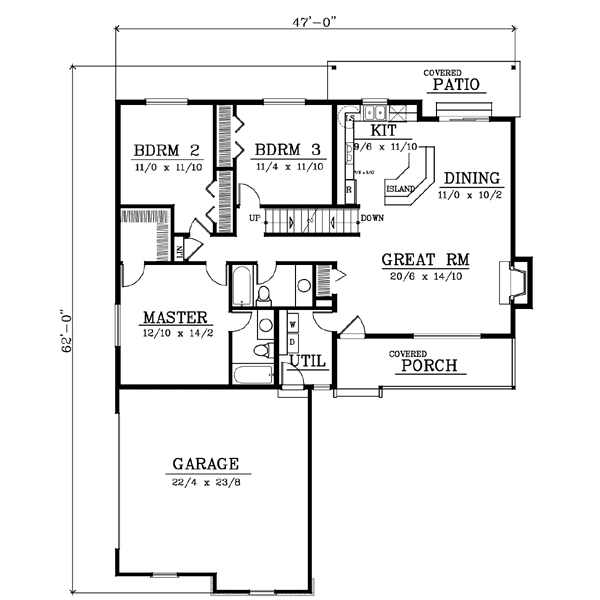 Main Floor Plan: 1-154