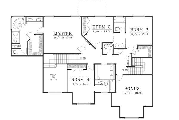 Upper/Second Floor Plan: 1-157
