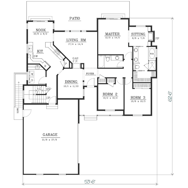 Main Floor Plan: 1-160