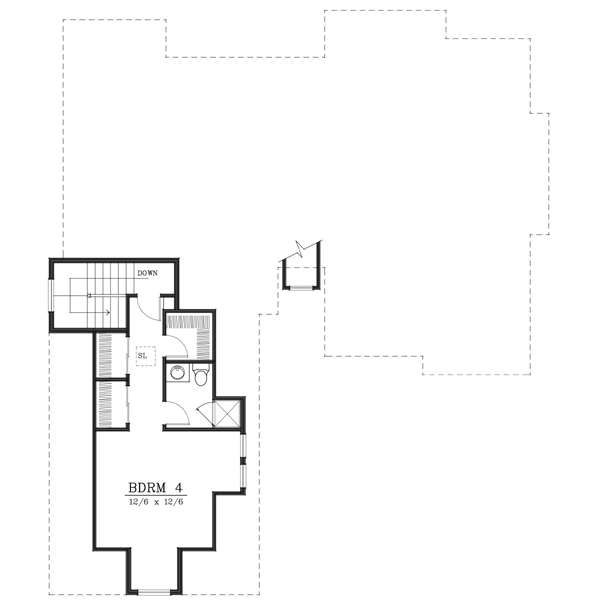 Upper/Second Floor Plan: 1-160