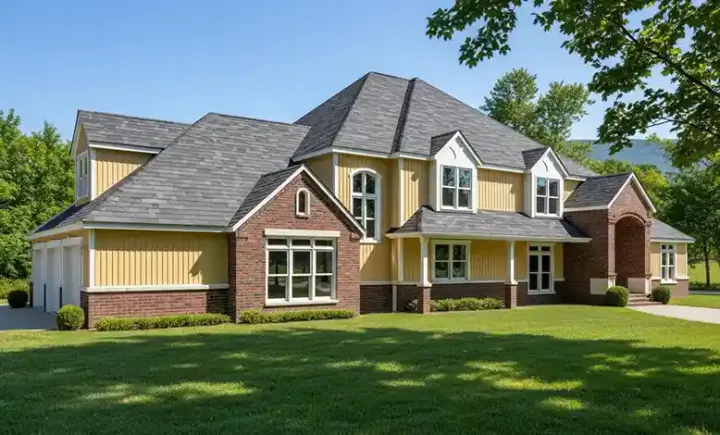 Traditional house plans 1-162 - front exterior, 5,927 sq ft, 4 bed, 2 bath house plans | Monster House Plans