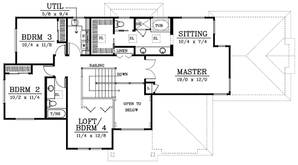 Upper/Second Floor Plan: 1-164