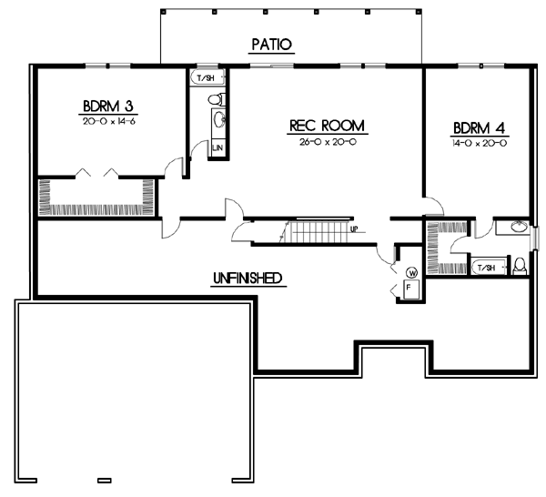 Lower Floor Plan: 1-167