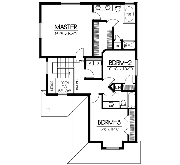 Upper/Second Floor Plan: 1-169