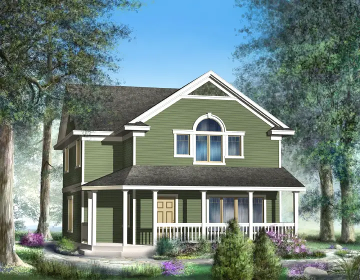 Craftsman house plans 1-170 - front exterior, 1,647 sq ft, 3 bed, 2 bath house plans | Monster House Plans