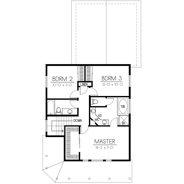 Upper/Second Floor Plan:1-170