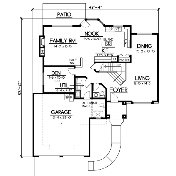 Main Floor Plan: 1-172