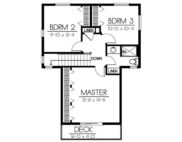 Upper/Second Floor Plan: 1-175