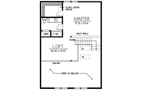 Upper/Second Floor Plan: 1-176