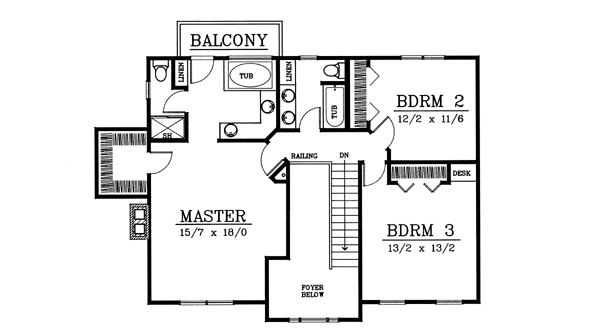 Upper/Second Floor Plan: 1-185