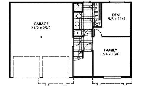 Lower Floor Plan: 1-195