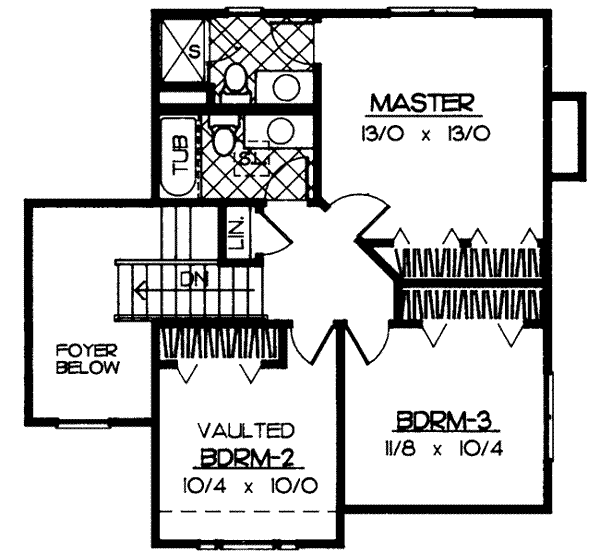 Upper/Second Floor Plan: 1-202