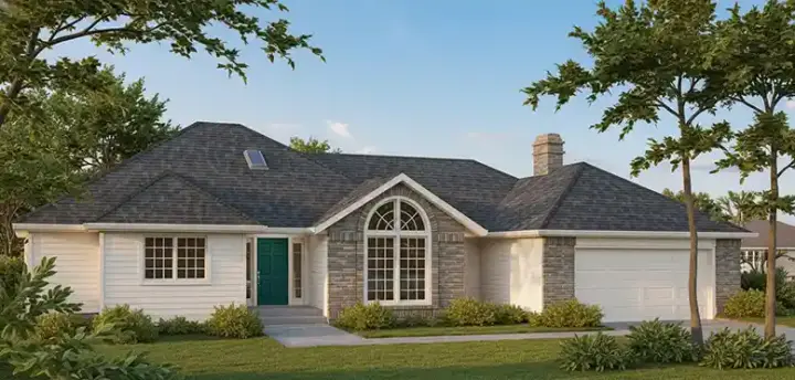 Traditional house plans 1-204 - front exterior, 1,871 sq ft, 3 bed, 2 bath house plans | Monster House Plans