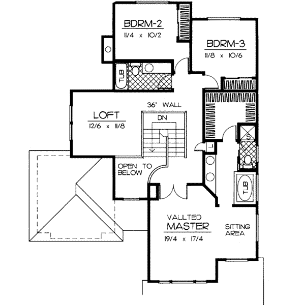Upper/Second Floor Plan: 1-206