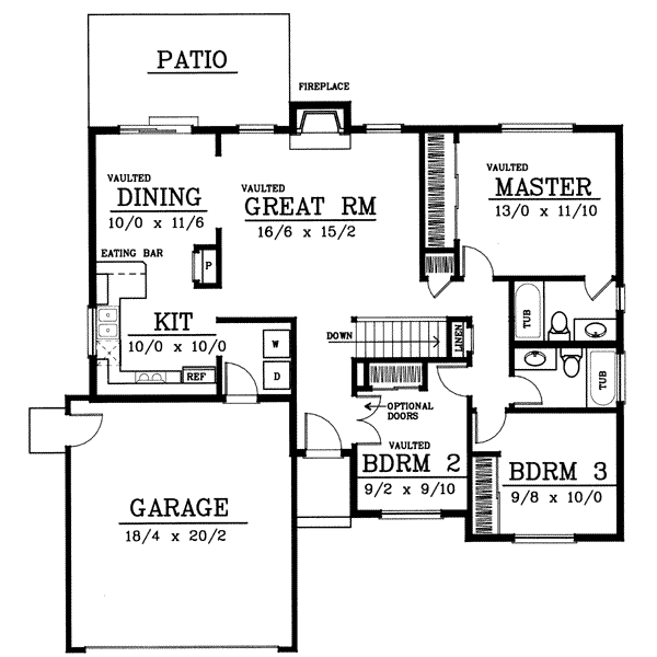 Main Floor Plan: 1-223