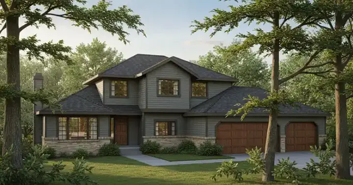 Traditional house plans 1-237 - front exterior, 1,922 sq ft, 4 bed, 3 bath house plans | Monster House Plans