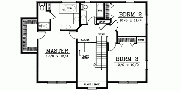 Upper/Second Floor Plan: 1-249