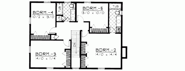 Upper/Second Floor Plan: 1-250