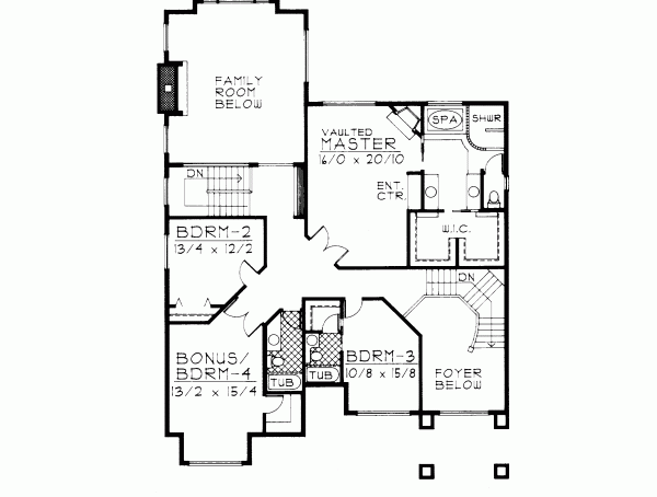 Upper/Second Floor Plan: 1-252
