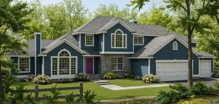 Traditional house plans 1-257 - front exterior, 2,845 sq ft, 4 bed, 3 bath house plans | Monster House Plans