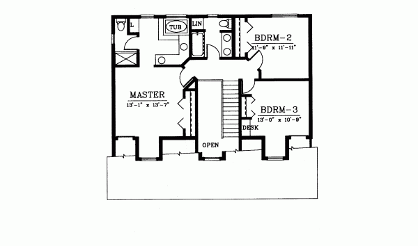 Upper/Second Floor Plan: 1-260