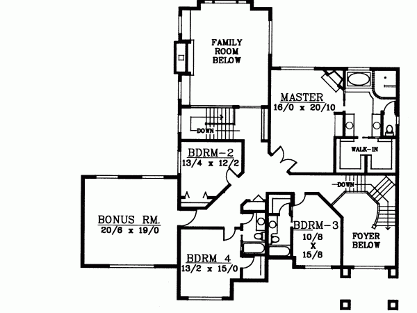 Upper/Second Floor Plan: 1-264