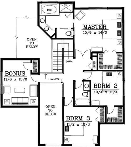 Upper/Second Floor Plan: 1-266