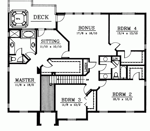 Upper/Second Floor Plan: 1-269