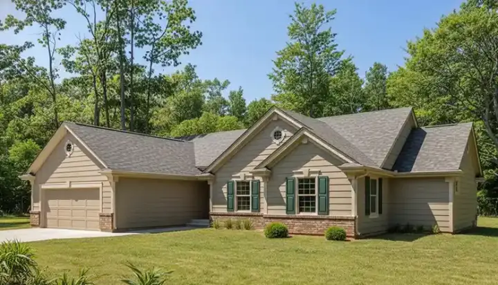 Traditional house plans 1-271 - front exterior, 1,631 sq ft, 3 bed, 2 bath house plans | Monster House Plans
