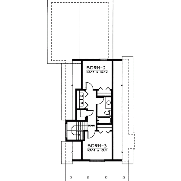 Upper/Second Floor Plan: 1-274