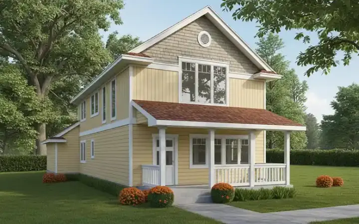 Craftsman house plans 1-275 - front exterior, 1,584 sq ft, 3 bed, 3 bath house plans | Monster House Plans