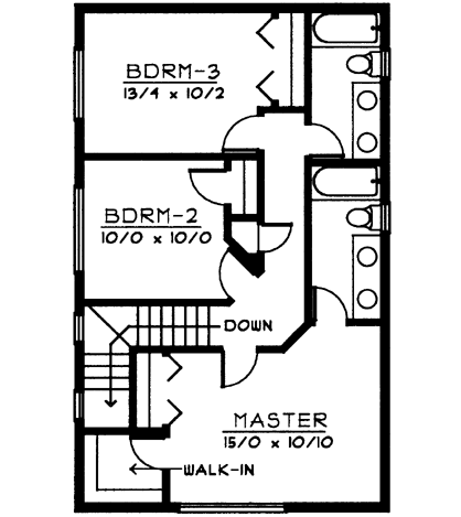 Upper/Second Floor Plan: 1-275