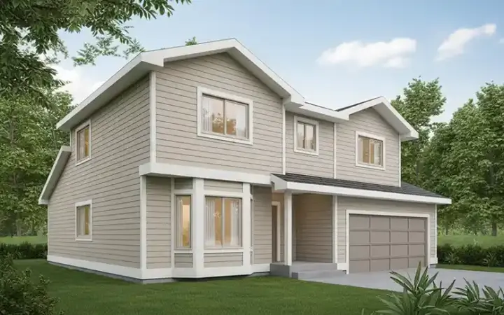 Traditional house plans 1-277 - front exterior, 1,401 sq ft, 3 bed, 2 bath house plans | Monster House Plans