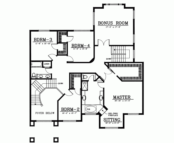 Upper/Second Floor Plan: 1-285