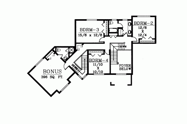 Upper/Second Floor Plan: 1-286