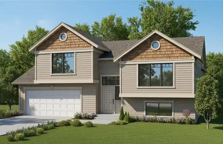 Craftsman house plans 1-288 - front exterior, 983 sq ft, 2 bed, 1 bath house plans | Monster House Plans