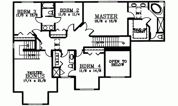 Upper/Second Floor Plan: 1-296