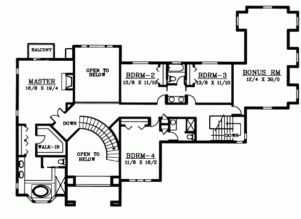 Upper/Second Floor Plan: 1-299