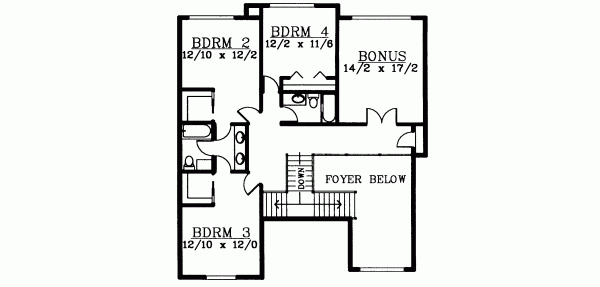 Upper/Second Floor Plan: 1-302