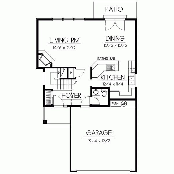 Main Floor Plan: 1-303