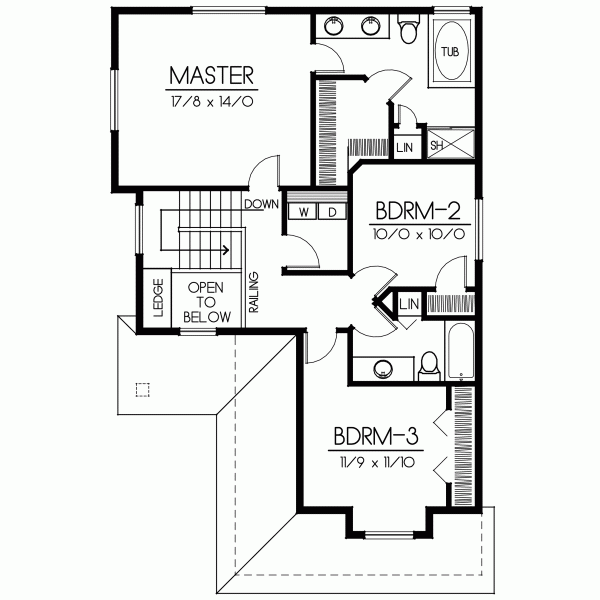 Upper/Second Floor Plan: 1-303
