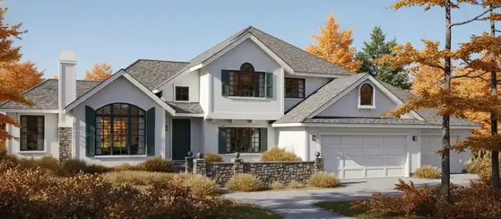 Traditional house plans 1-304 - front exterior, 2,394 sq ft, 4 bed, 3 bath house plans | Monster House Plans