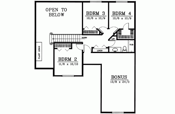 Upper/Second Floor Plan: 1-312