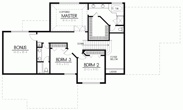 Upper/Second Floor Plan: 1-313