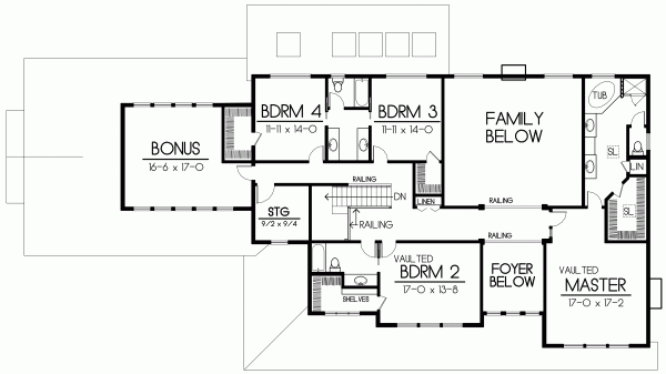 Upper/Second Floor Plan: 1-319