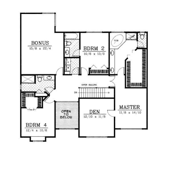 Upper/Second Floor Plan: 1-323