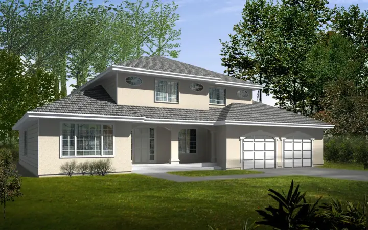 Traditional house plans 1-326 - front exterior, 2,515 sq ft, 4 bed, 3 bath house plans | Monster House Plans